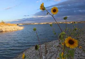 Lake Pueblo is a popular recreation area a short distance east of Westcliffe, Colorado